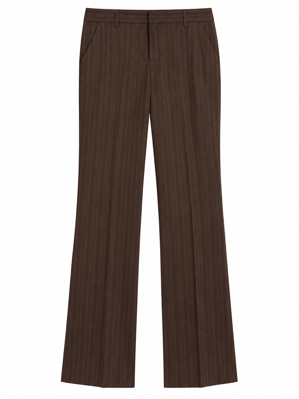 BCBGMAXAZRIA Brown Pinstripe Suit Set Size 2 Blazer Pants Office Career NWOT - Picture 4 of 7